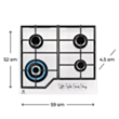 Plitə Electrolux KGG64362W
