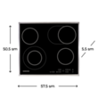 Plitə Samsung NZ64T3516CK/WT