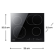 Plitə Samsung NZ64T3536DK/WT