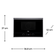 Mi̇krodalğalı soba Teka ML 822 BIS L Black