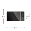 Mikrodalğalı soba Electrotech MW ET555-T3 Inox