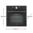 Soba Teka HR 750 Antrasit