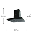 Aspirator Electrotech Oblo 60 Black