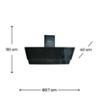 Aspirator Electrotech Alno Dua 90 Black