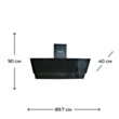 Вытяжка Electrotech Alno Dua 90 Black