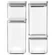 Контейнер для хранения Brabantia Jar Sets Square 4 предмета 122569