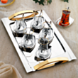 Çay üçün fincan dəsti Schafer Allure 19 parça 8699131906774 (Qızılı)