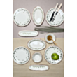 Səhər yeməyi dəsti Tabak Evi Stoneware Flower 14 parça FLY14YKPRS958