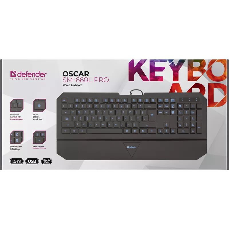 Defender 660l. Defender SM-660l Pro. Defender Keyboard Oscar SM-660l Pro. Клавиатура Defender Oscar 660l подсветкой. Defender Oscar SM-660l Pro Black USB.