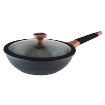 Сковородка Vinzer WOK with lid greblon induction, 28 см (50505)