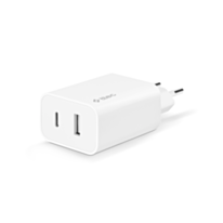 Ttec Smartcharger Duo USB-C+USB-A Travel Charger 2.4A White / 2SCS25B