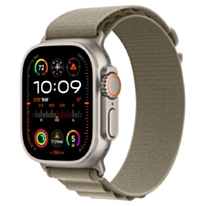 Apple Watch Ultra 2 49 mm Titanium W/Olive Alpine Band Loop M / MREY3RB/A