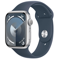 Apple Watch 9 41 mm Silver Alluminium W/Blue Sport Band S / MR903QR/A