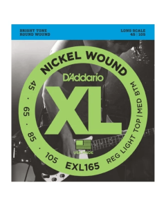 D-Addario EXL165 XL Nickel Wound 45-105 Regular Light Top/Medium