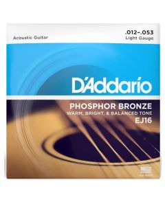 D-Addario EJ16 Phosphor Bronze 12-53 Light