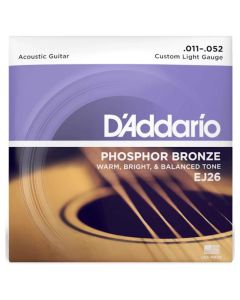 D-Addario EJ26 Phosphor Bronze 11-52 Costom Light