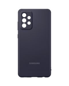 Qoruyucu örtük Samsung A72 Silicone Cover Black-EF-PA725TBEGRU