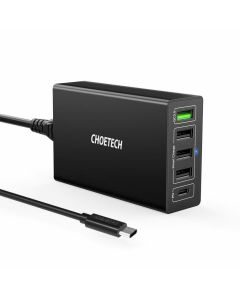 Choetech 60W 5-Ports Wall Charger - 4034