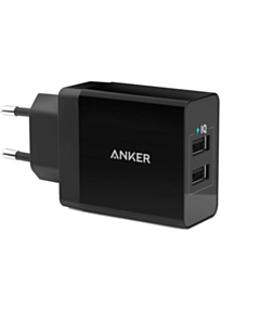 Anker Charger 24W Wall 2-Port Black / A2021L11