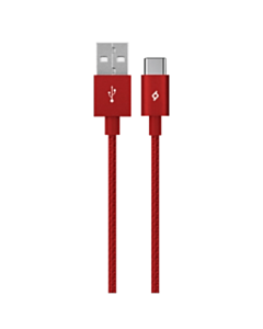 Ttec AlumiCable Type C 2.0 Charge/Data Cable Red 2DK18K