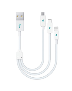 Ttec Trio Charge/Data Mini Cable 30 см White / 2DK13