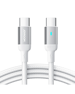 Joyroom Cable A10 Nylon USB to USB-C 1.2 m White / S-CC100A10