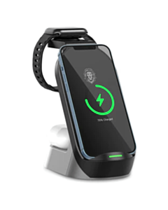 Green Lion 4in1 Fast Wireless Charger 15W Black / GN4IN1WCBK