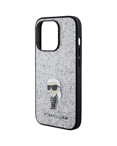 Qoruyucu örtük Karl Lagerfeld Fixed Glitter Case iPhone 15 Pro / KLHCP15LGKNPSG