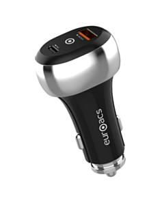 Euroacs Car Charger 38W PD USB-A/USB-C / EU-MC423 