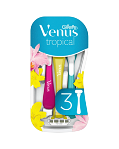 Одноразовые станки для бритья Gillette Venus Tropical 3 шт 7702018426263