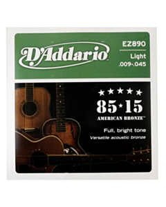 D-Addario EZ890 85/15 Bronze 9-45 Super Light