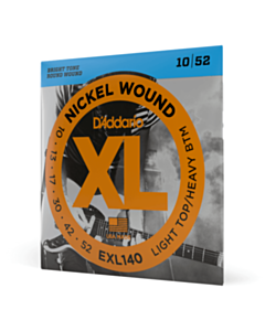 D-Addario EXL140 XL Nickel Wound 10-52 Light Top/Heavy