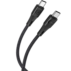 Кабель Euroacs EU-Y12 Braid USB Type-C to USB Type-C 1 м 45W ACHRKA410112 Black