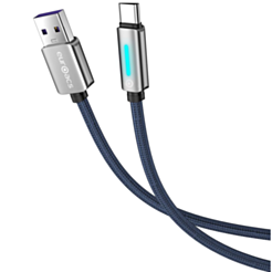 Кабель Euroacs EU-Z172 USB Type-A to USB Type-C 1 м ACHRKA440442 Blue