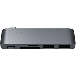 USB-хаб Satechi Pass-Through USB Type-C ST-TCUPM Space Gray