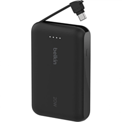 Power Bank Belkin 10000 mAh PD20W Integrated USB-C  BPB021HQBK Black