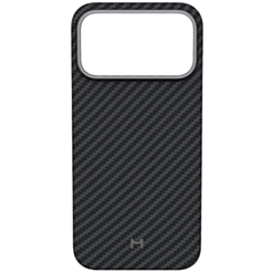 Qoruyucu örtük Magssory iPhone 17 Pro Max Aramid Frame CFB045 Black