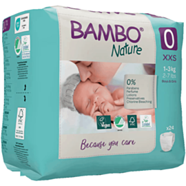 Uşaq bezləri Bambo Nature 0 24 ədəd 1000010819