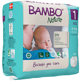 Uşaq bezləri Bambo Nature 1 22 ədəd 1000019251