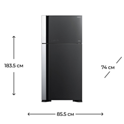 Холодильник Hitachi R-VG660PUC7-1 GBK