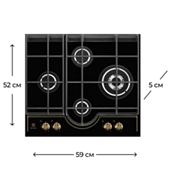 Варочная поверхность Electrolux GPE363RBK