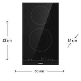 Plitə Gorenje ECT322BCSC