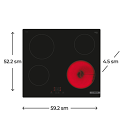 Plitə Bosch PKE611BA2E