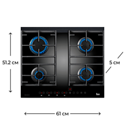 Варочная поверхность Teka CGW LUX 60 TC 4G AI AL CI