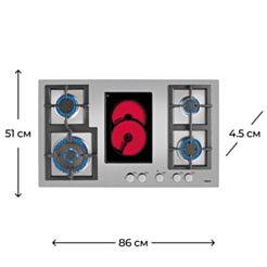 Варочная поверхность Teka  EFX 90 4G 1H AI AL CI
