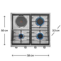 Варочная поверхность Teka EX 60.1 3G 1P AI AL CI