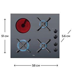 Варочная поверхность Teka HL 60 3G 1H AI AL CI 