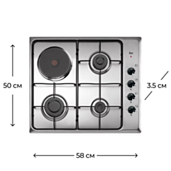  Варочная поверхность Teka HLX 60 3G 1P AI AL  
