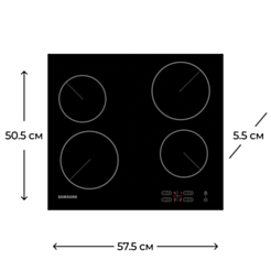 Варочная поверхность Samsung NZ64T3506AK/WT