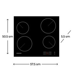 Plitə Samsung NZ64T3506AK/WT